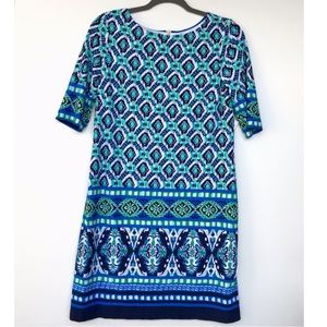 Eliza J Printed Jersey Dress